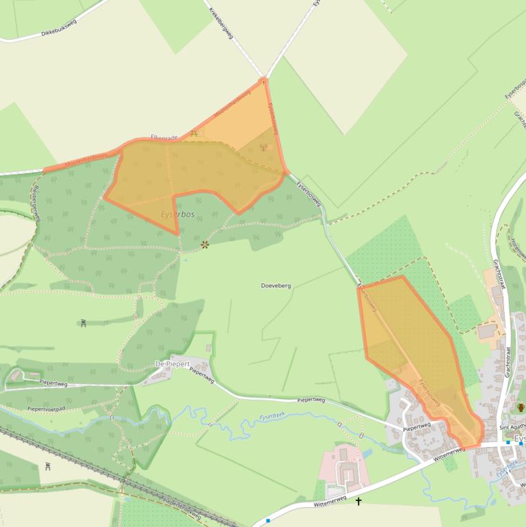 Kaart van postcodegebied 6287NA.