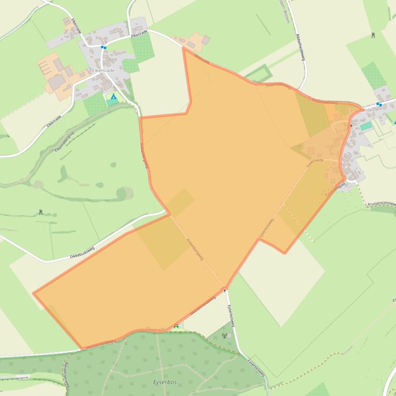 Kaart van postcodegebied 6287NC.