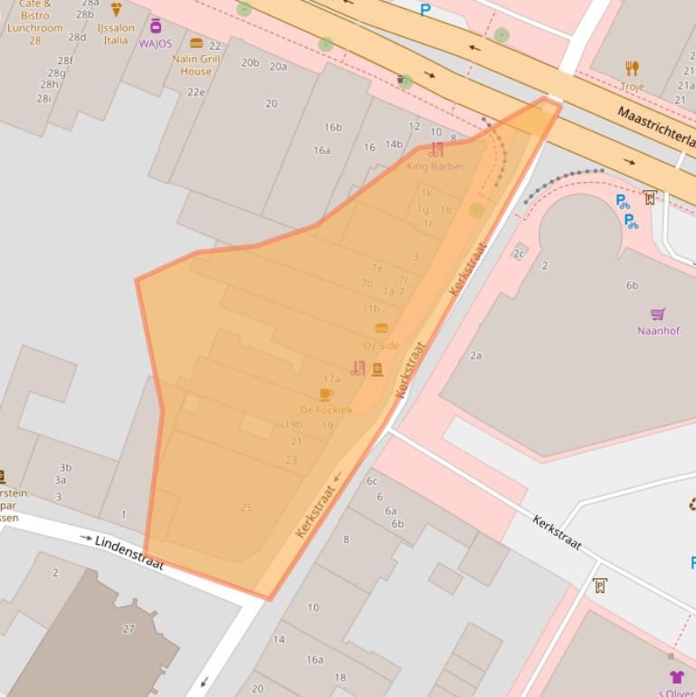 Kaart van postcodegebied 6291AA.