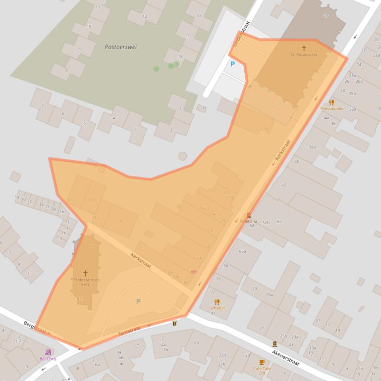 Kaart van postcodegebied 6291AB.