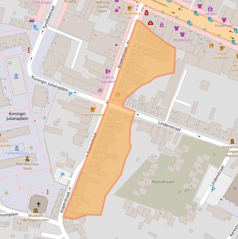 Kaart van postcodegebied 6291AJ.