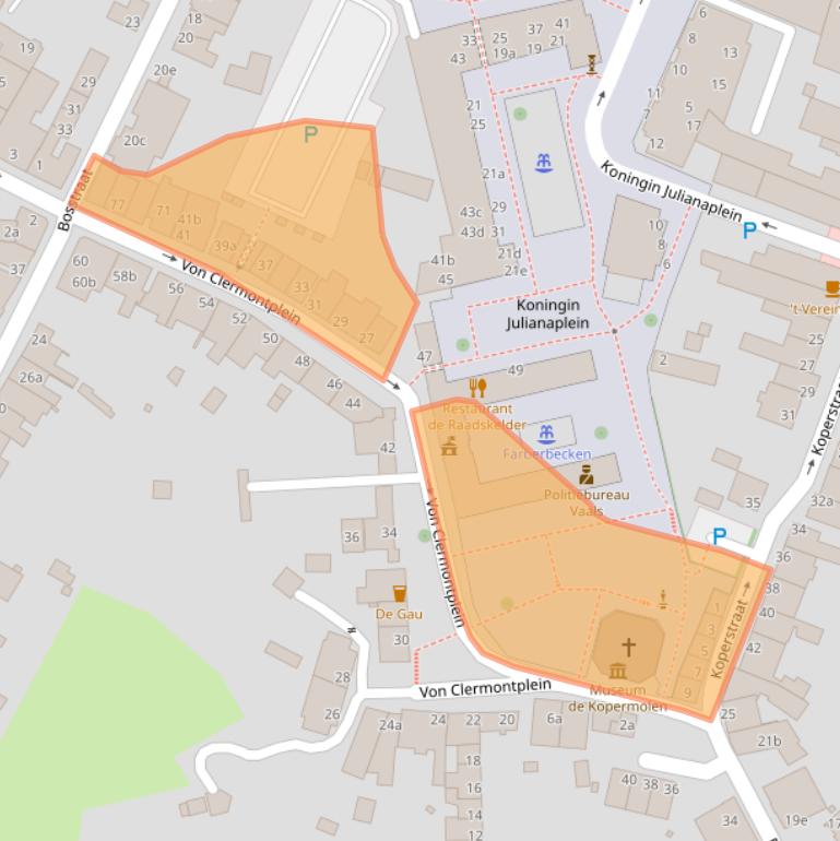 Kaart van postcodegebied 6291AT.