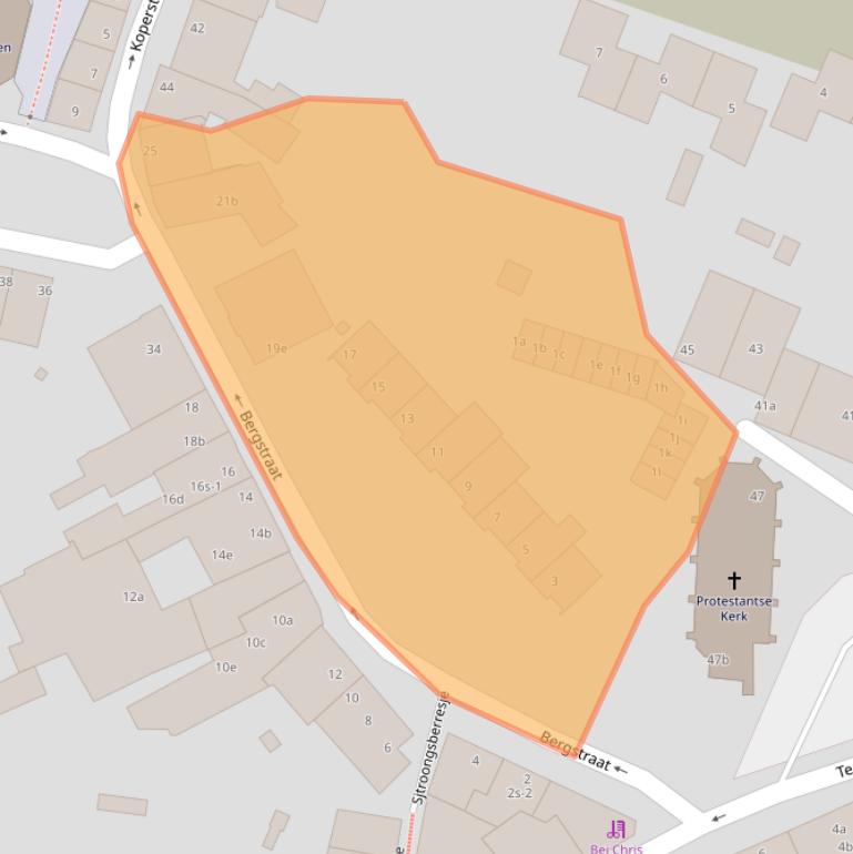 Kaart van postcodegebied 6291AX.