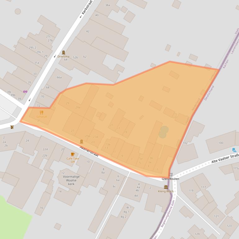 Kaart van postcodegebied 6291BA.