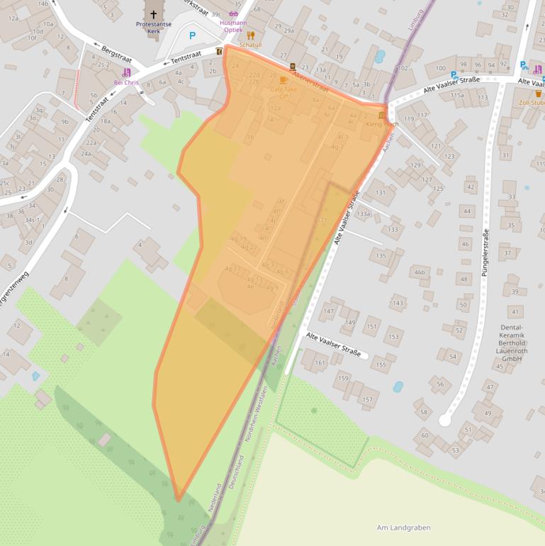 Kaart van postcodegebied 6291BB.