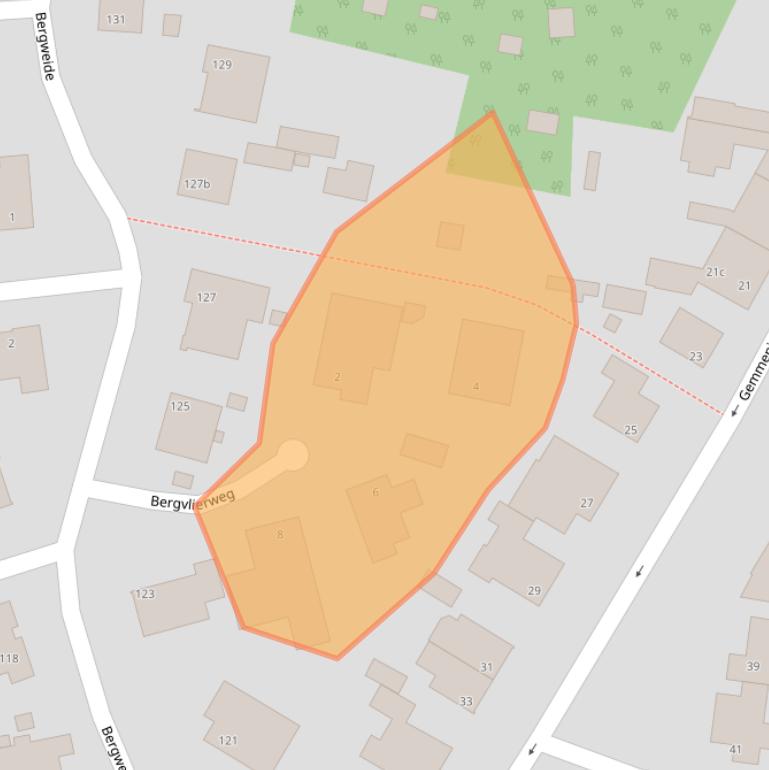 Kaart van postcodegebied 6291BV.