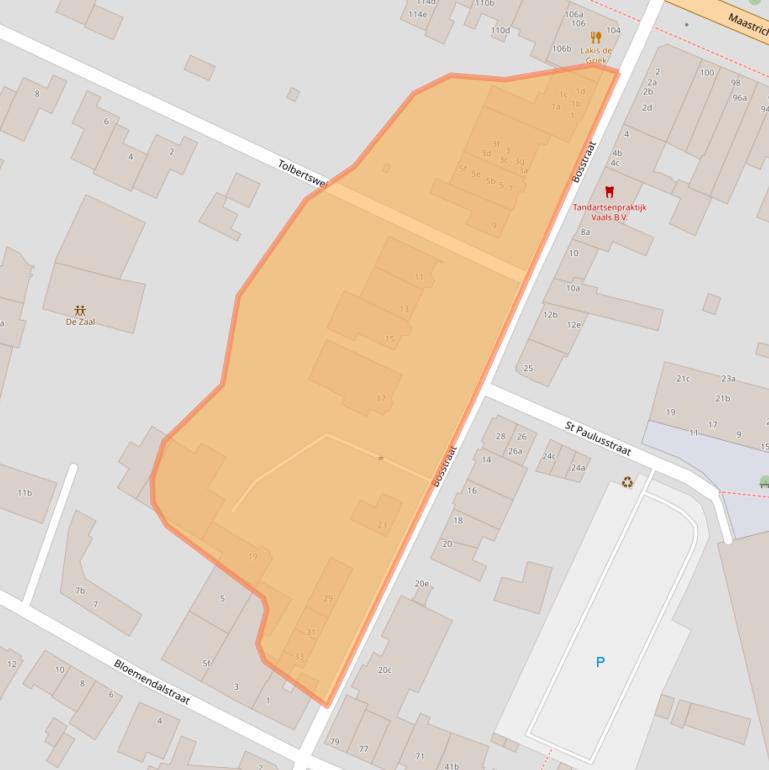 Kaart van postcodegebied 6291CE.