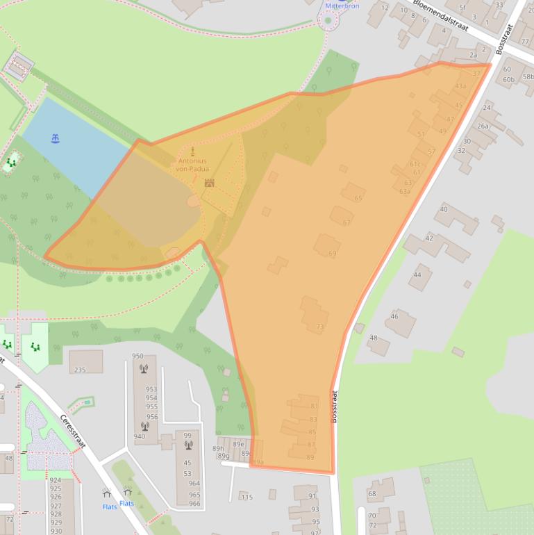 Kaart van postcodegebied 6291CG.