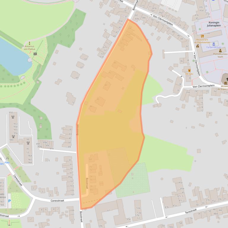 Kaart van postcodegebied 6291CK.