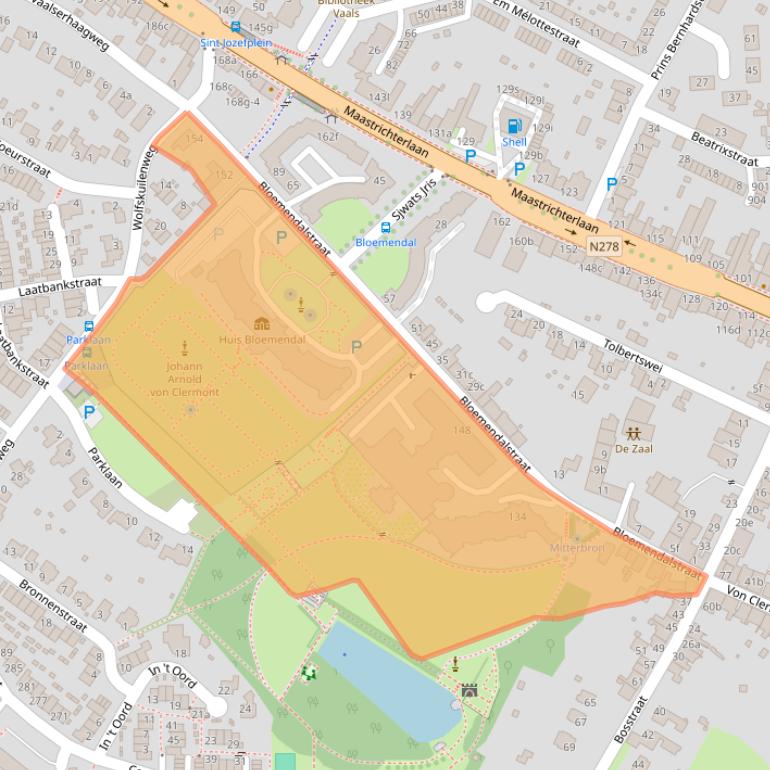 Kaart van postcodegebied 6291CM.