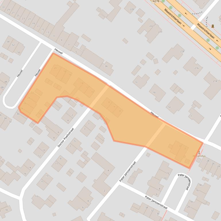 Kaart van postcodegebied 6291CS.