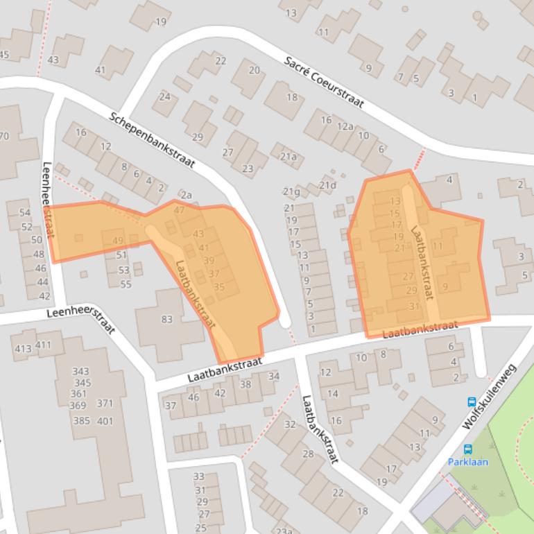 Kaart van postcodegebied 6291EB.