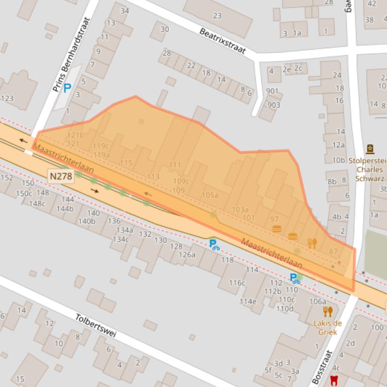 Kaart van postcodegebied 6291EM.