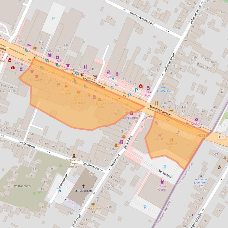 Kaart van postcodegebied 6291ES.
