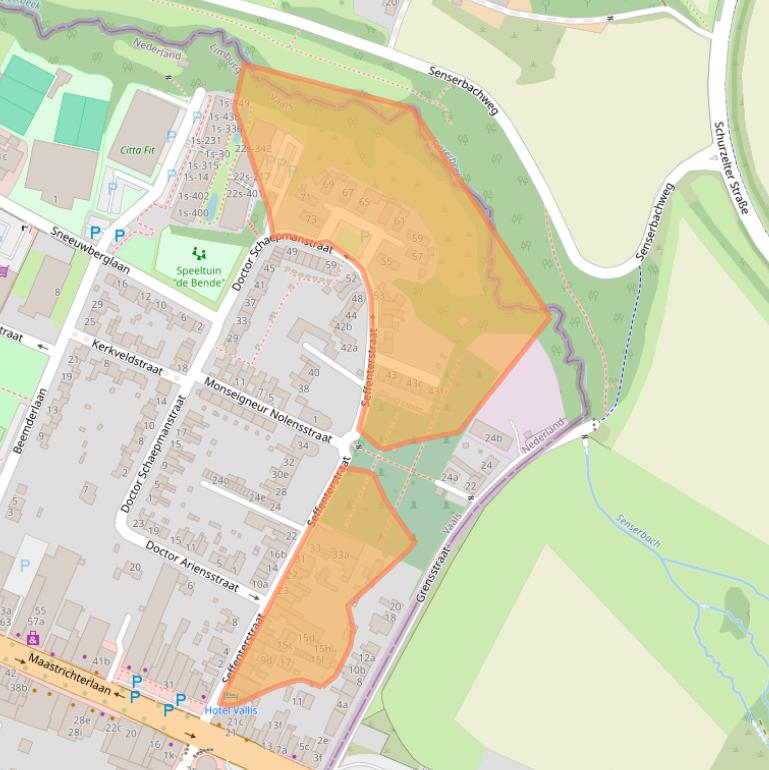 Kaart van postcodegebied 6291GB.