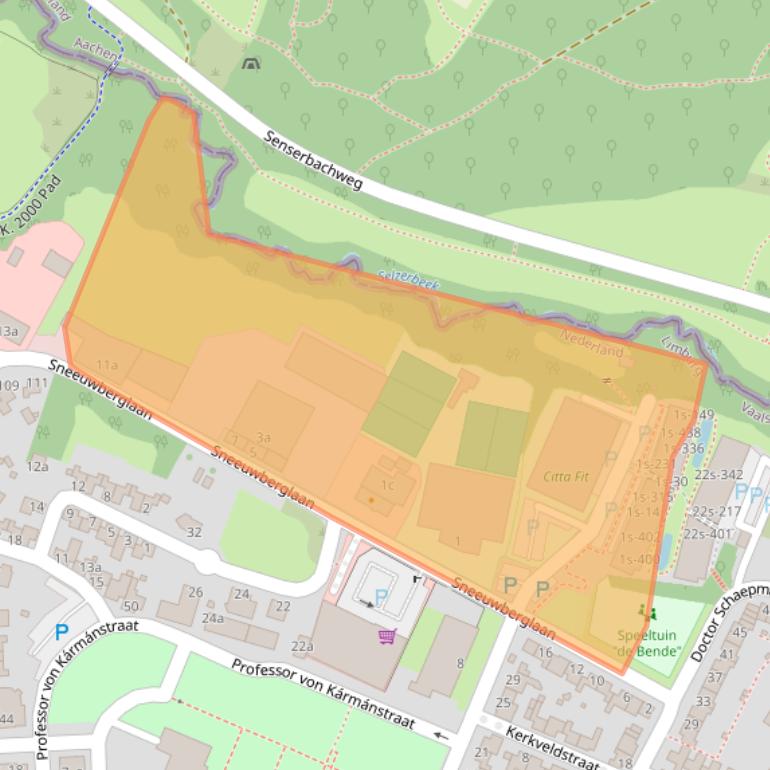 Kaart van postcodegebied 6291HB.