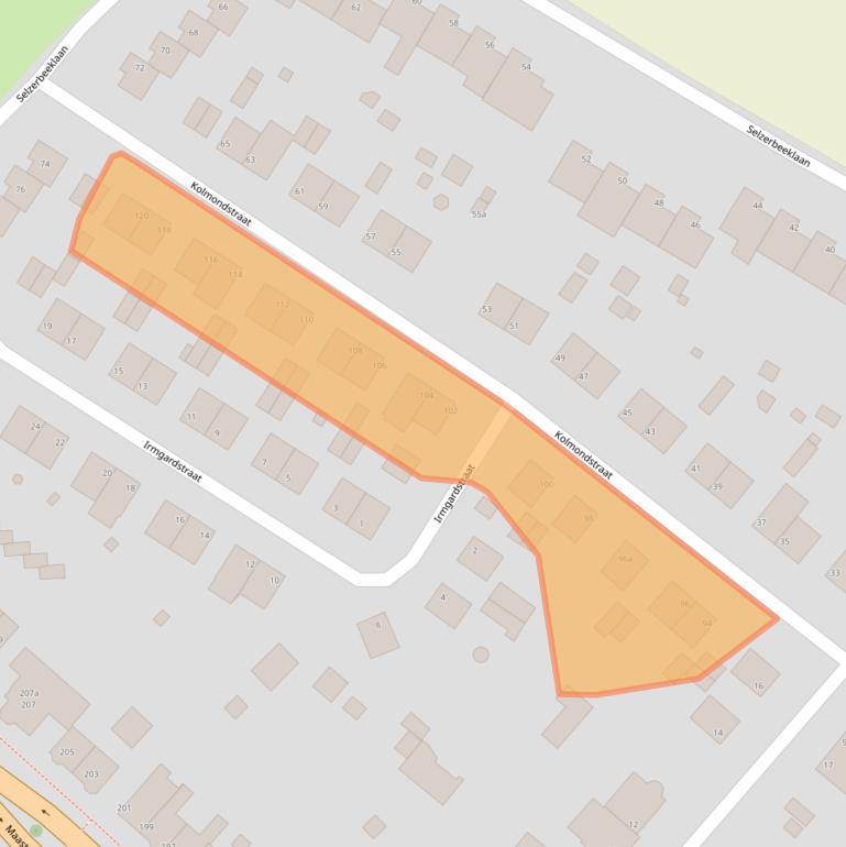 Kaart van postcodegebied 6291HP.