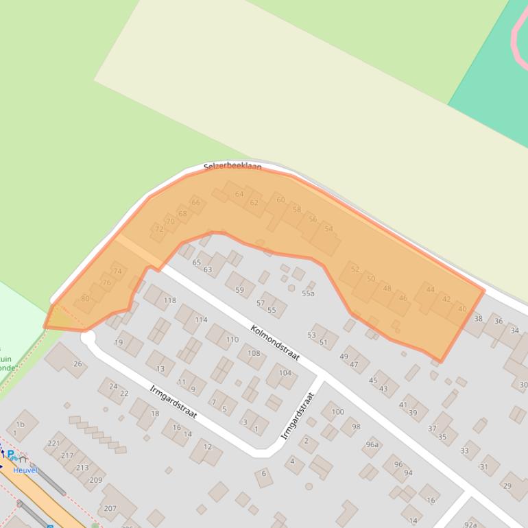 Kaart van postcodegebied 6291HX.