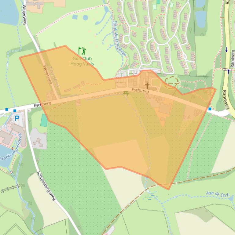 Kaart van postcodegebied 6291NK.