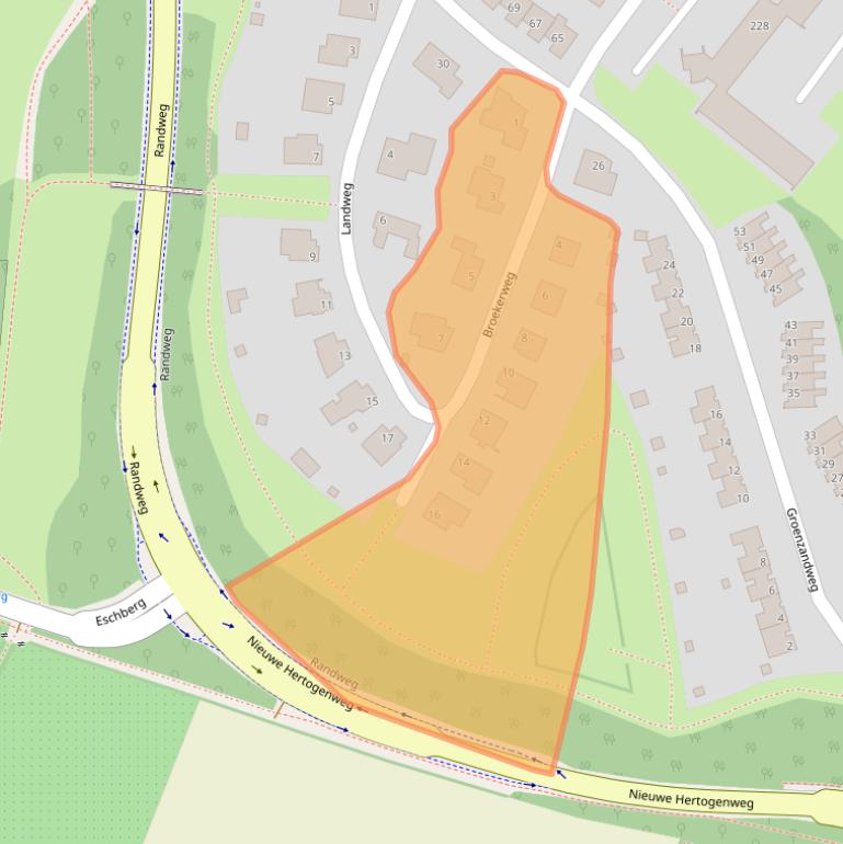 Kaart van postcodegebied 6291VH.
