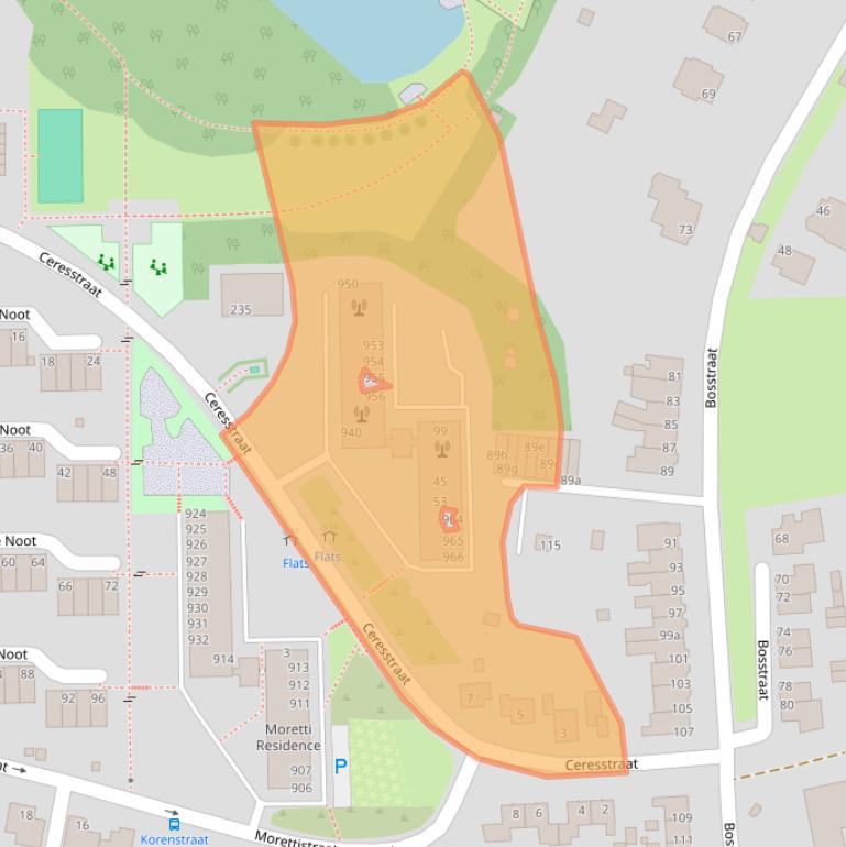 Kaart van postcodegebied 6291XM.