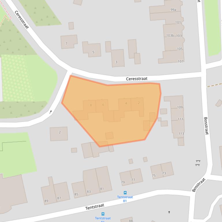 Kaart van postcodegebied 6291XW.