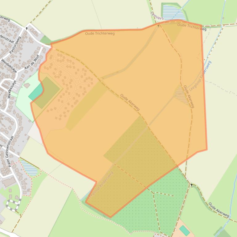 Kaart van postcodegebied 6294AM.