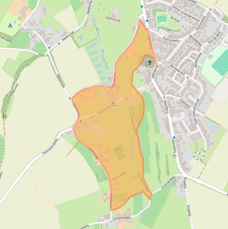 Kaart van postcodegebied 6294BA.