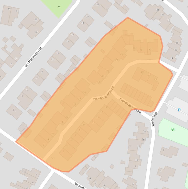 Kaart van postcodegebied 6294BE.