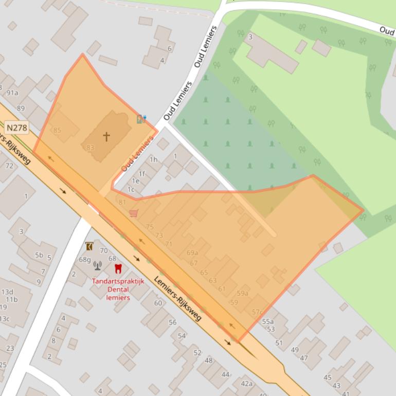 Kaart van postcodegebied 6295AL.