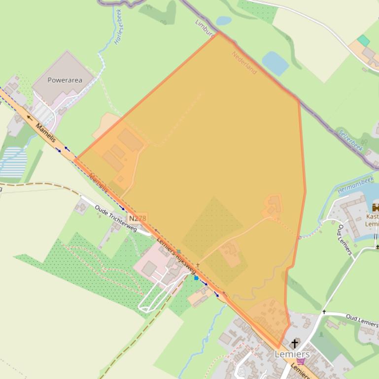 Kaart van postcodegebied 6295AM.