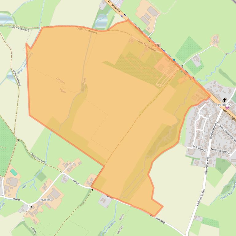 Kaart van postcodegebied 6295AR.