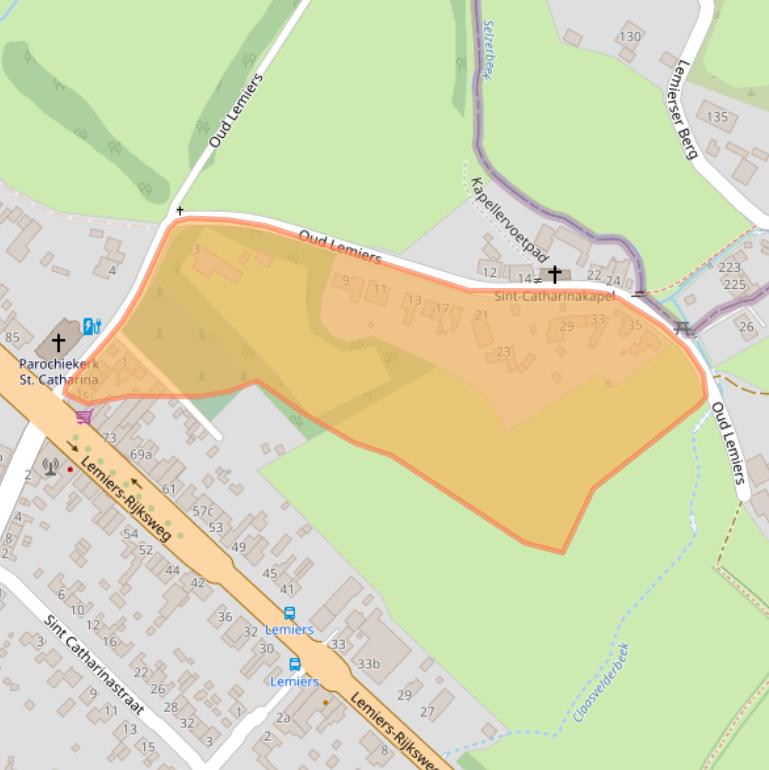 Kaart van postcodegebied 6295AS.