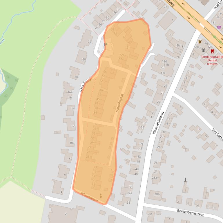 Kaart van postcodegebied 6295AX.