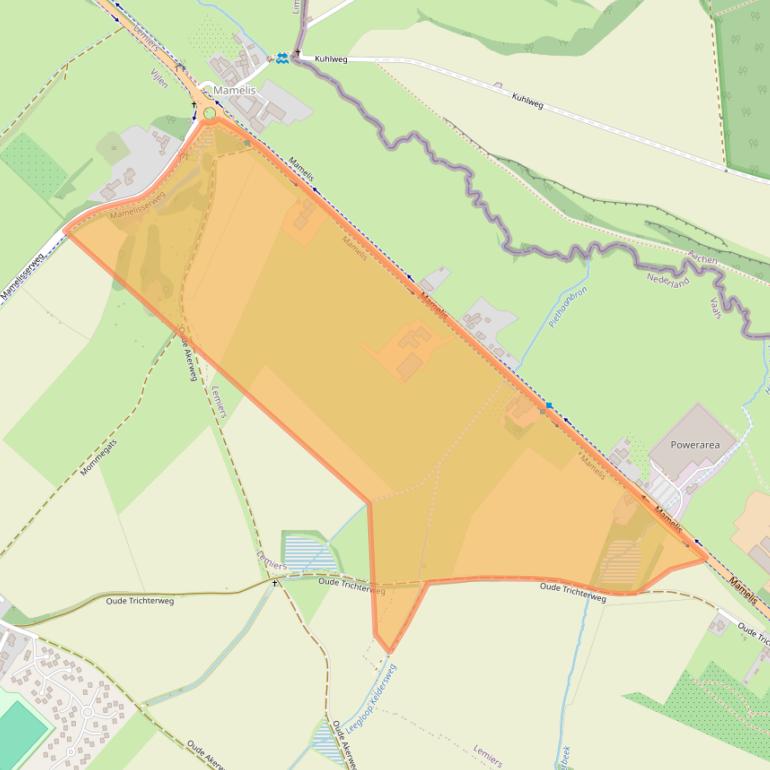 Kaart van postcodegebied 6295NB.