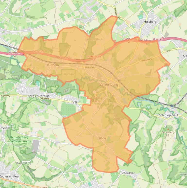 Kaart van postcodegebied 6301.