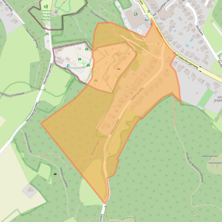 Kaart van postcodegebied 6301AA.