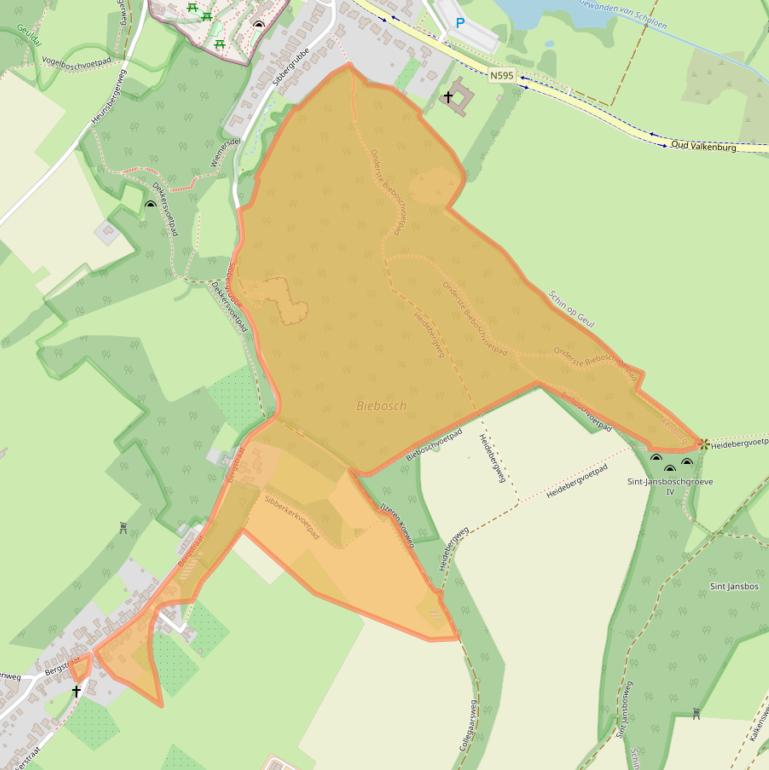 Kaart van postcodegebied 6301AE.