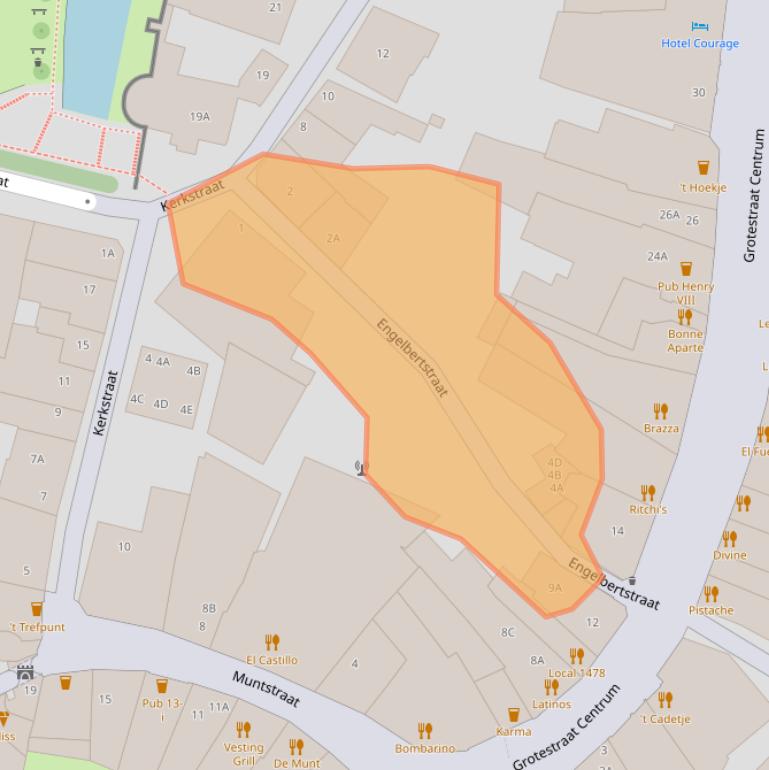 Kaart van postcodegebied 6301CA.