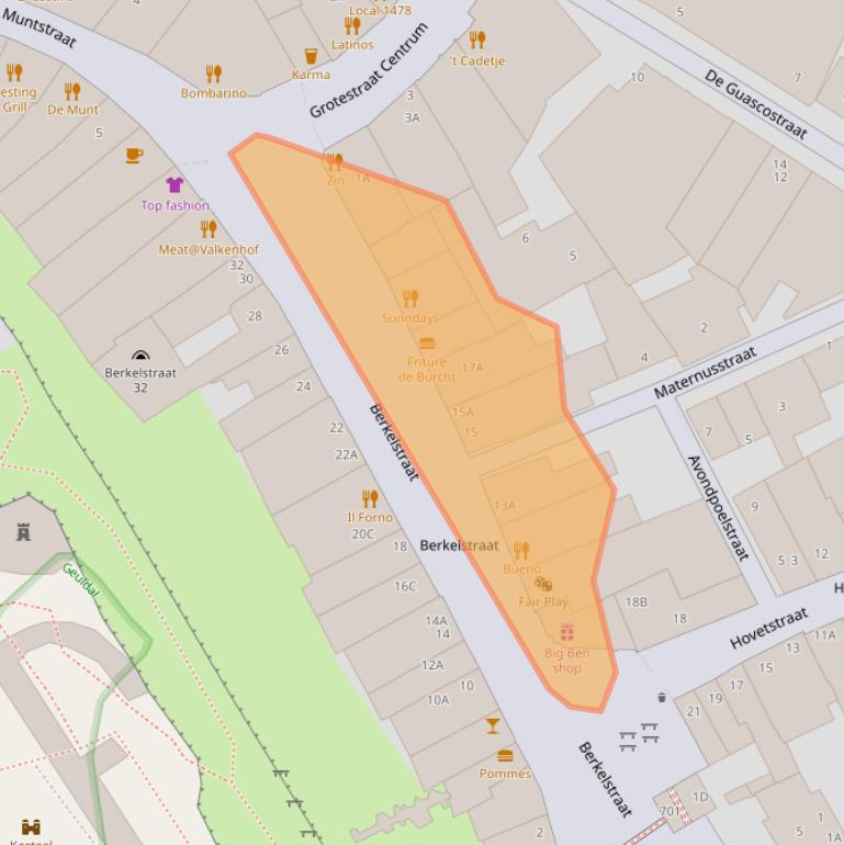 Kaart van postcodegebied 6301CB.