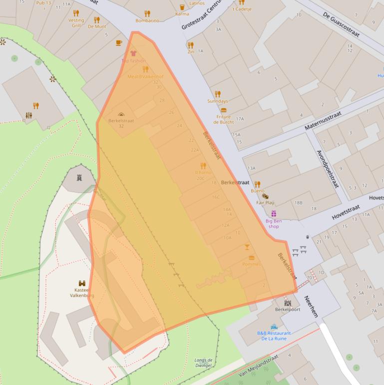 Kaart van postcodegebied 6301CC.