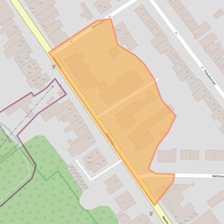 Kaart van postcodegebied 6301CE.