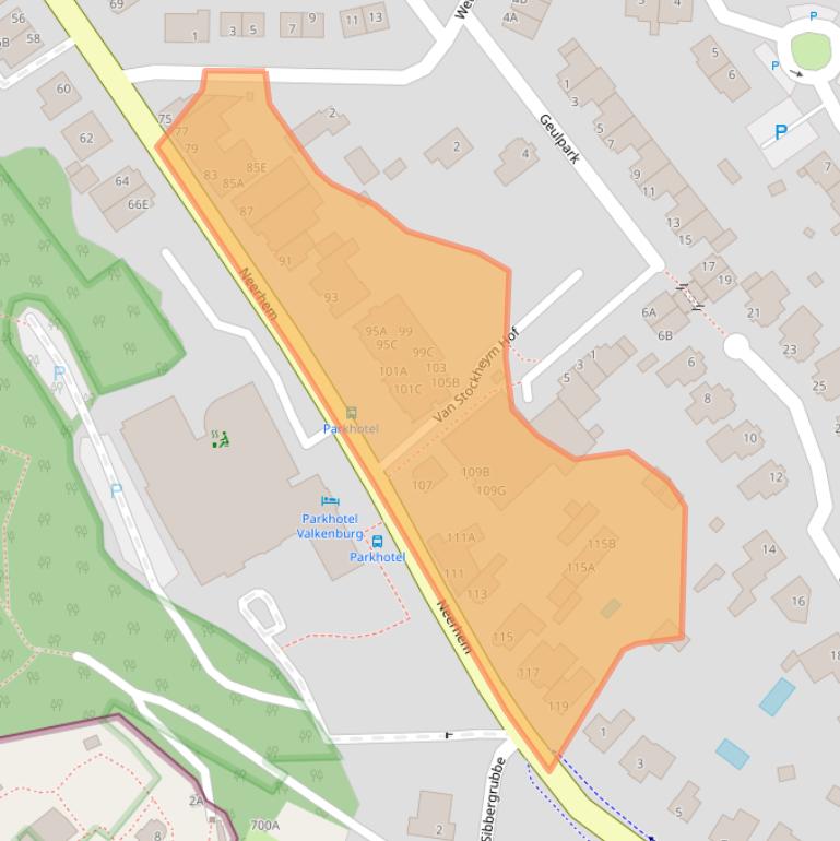 Kaart van postcodegebied 6301CG.