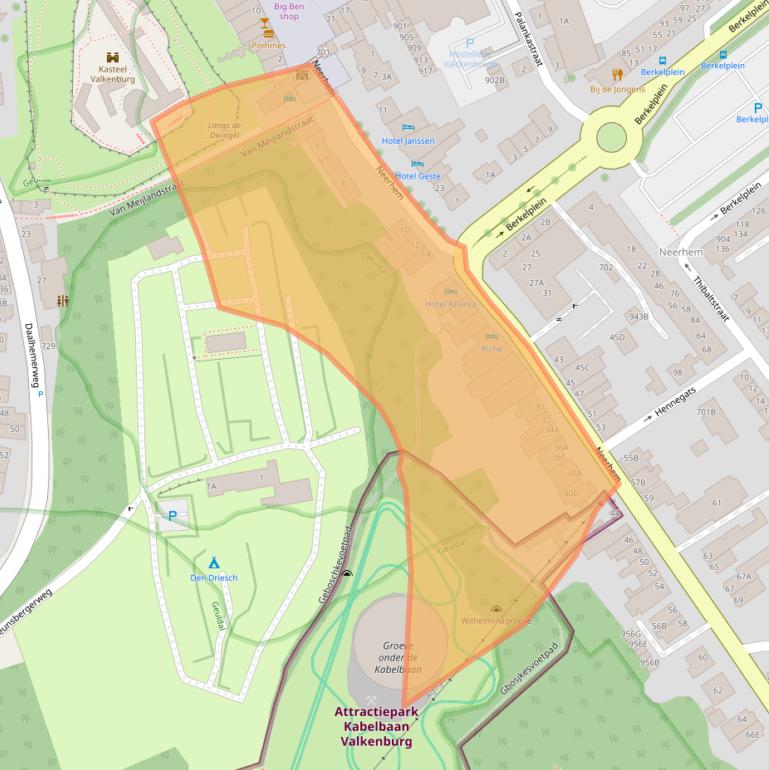 Kaart van postcodegebied 6301CH.
