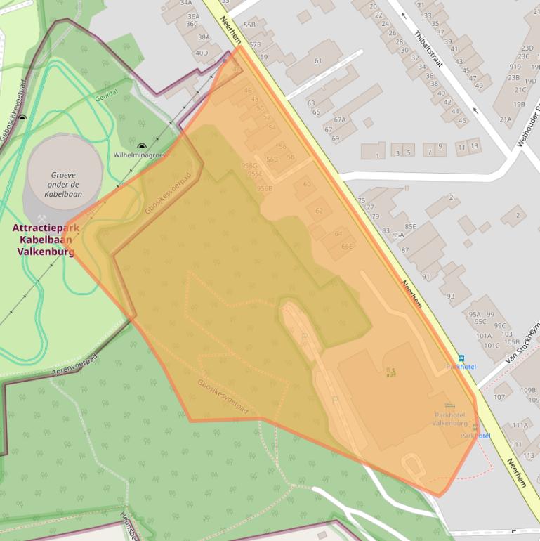 Kaart van postcodegebied 6301CJ.