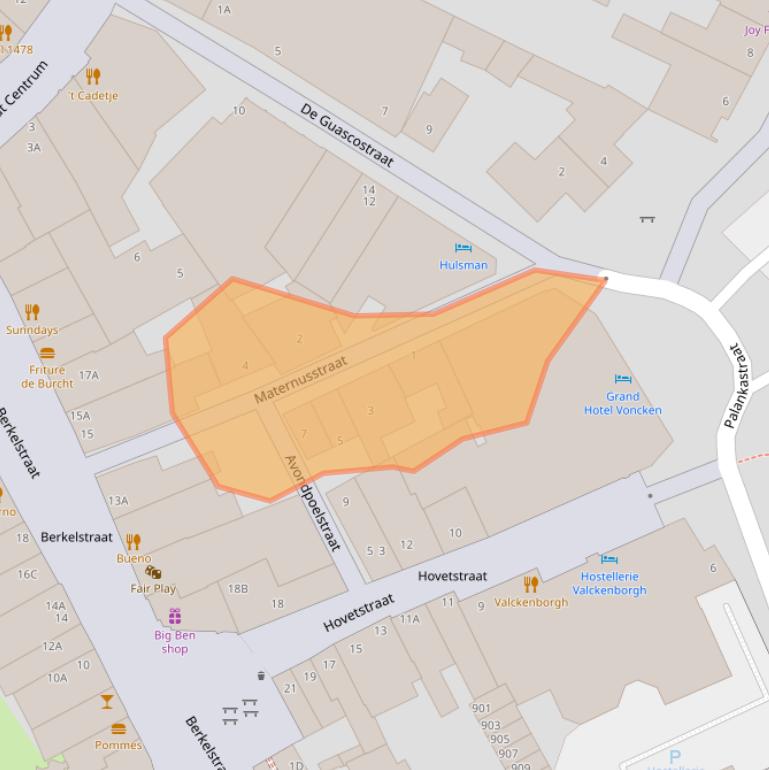 Kaart van postcodegebied 6301CS.