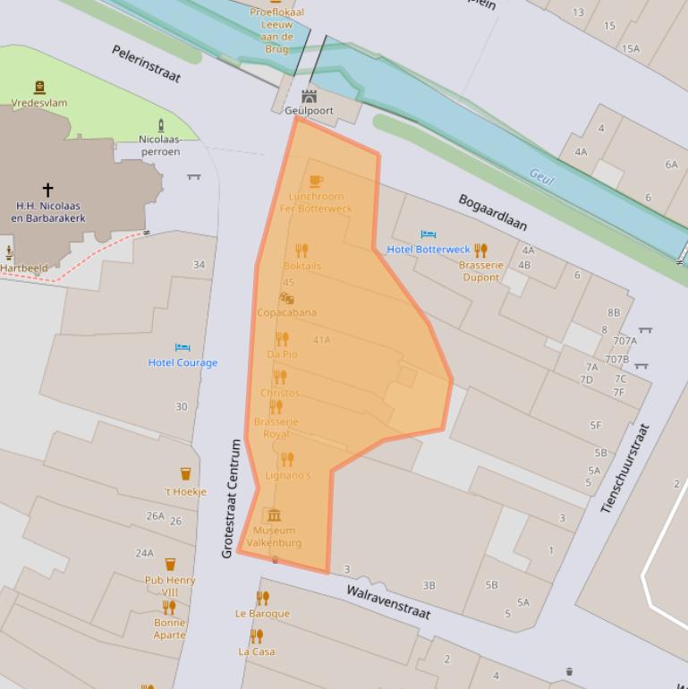 Kaart van postcodegebied 6301CW.