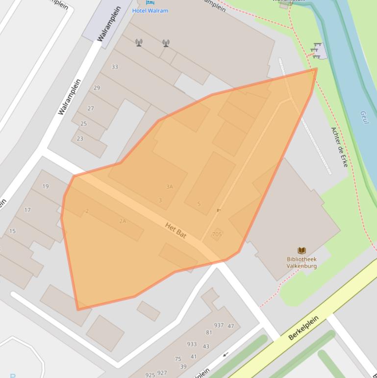 Kaart van postcodegebied 6301DE.