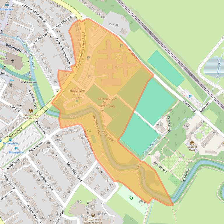 Kaart van postcodegebied 6301DG.