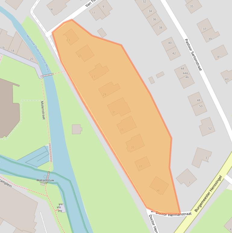 Kaart van postcodegebied 6301DH.